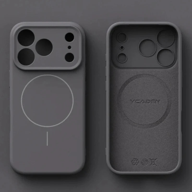 Coque Magnétique en Silicone Liquide Compatible MagSafe pour iPhone