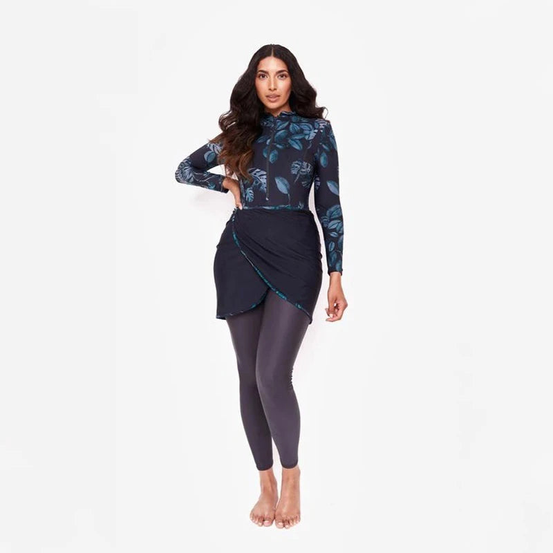 Burkini Modeste 3 Pièces — Maillot de Bain Couverture Totale