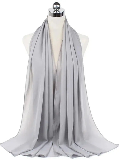 Foulard Mousseline Hijab uni pour Femme / Confort et Praticité