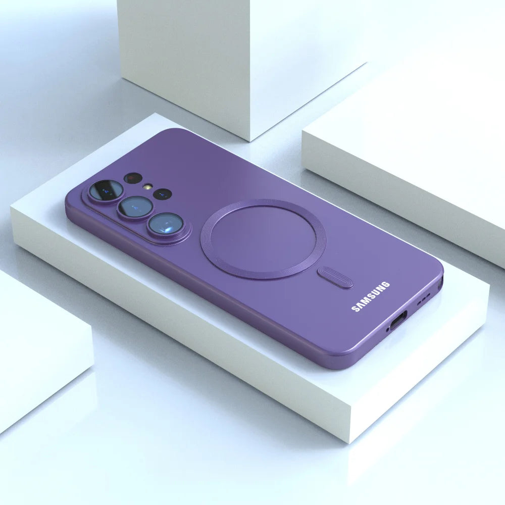 Coque en Silicone avec Technologie MagSafe & Samsung Galaxy