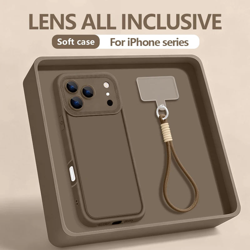 Coque TPU Antichoc avec Dragonne pour iPhone
