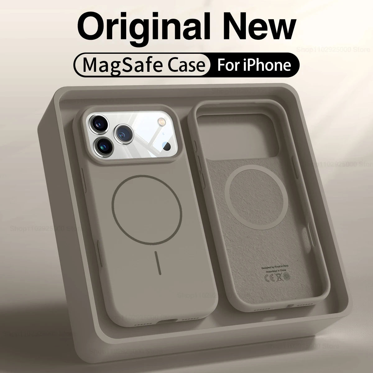 Coque Magnétique Originale en Silicone Liquide pour iPhone