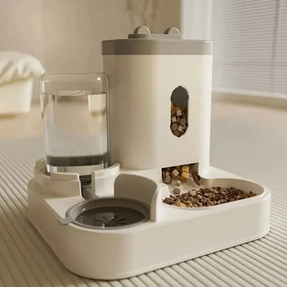 Gamelle Automatique avec Fontaine à Eau pour Chiens et Chats