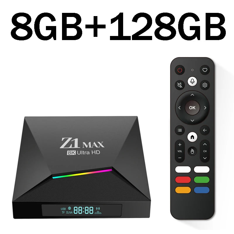 Boîtier TV Z1 Max Android 15 & Performance Ultra HD