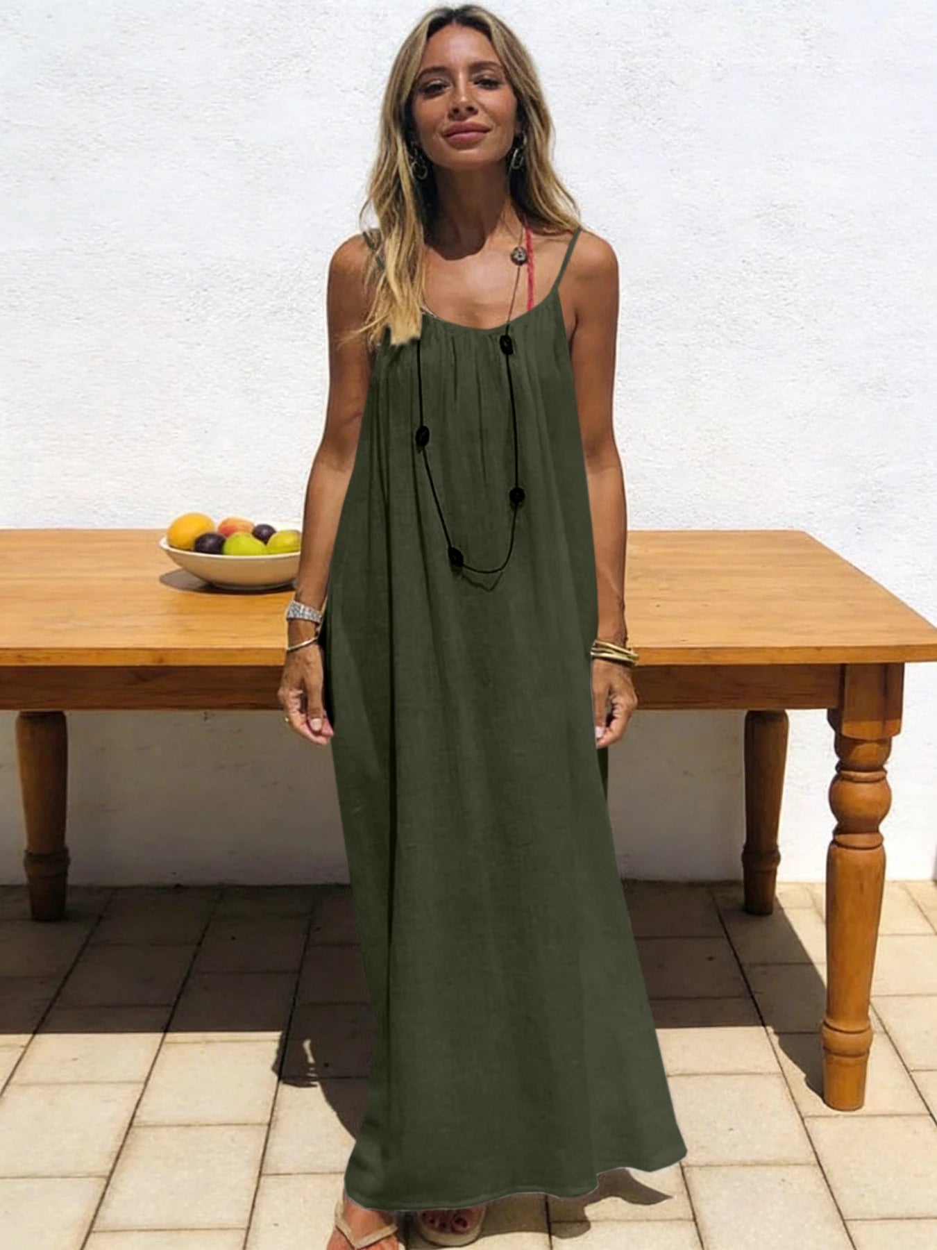 Robe Longue Sans Bretelles Femme