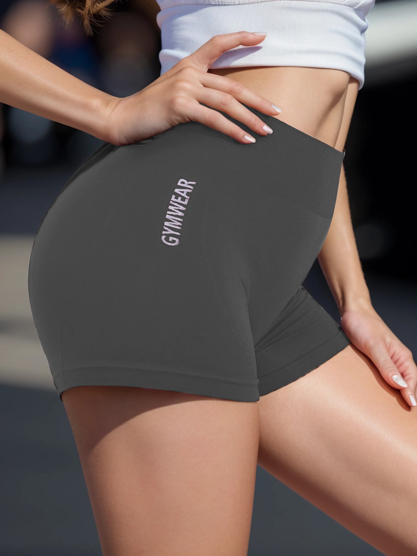 Short de Fitness Femme Taille Haute | Respirant, Gainant & Ultra Extensible