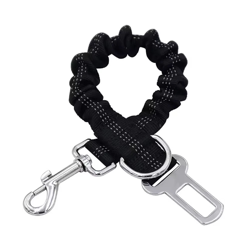 Laisse de Sécurité pour Chien – Ceinture Auto Élastique Anti‑Traction