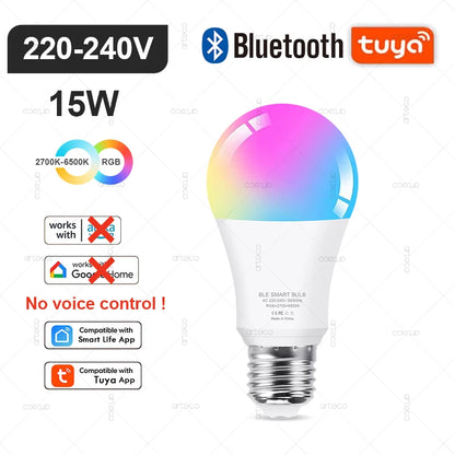 Ampoule LED Intelligente Wi-Fi & Bluetooth Compatible Alexa et Google