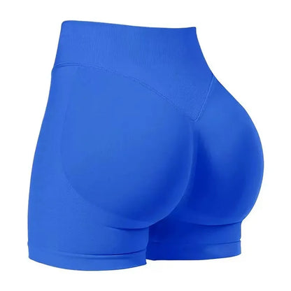 Short de Sport Femme Taille Haute Push-Up Sans Couture | Fitness