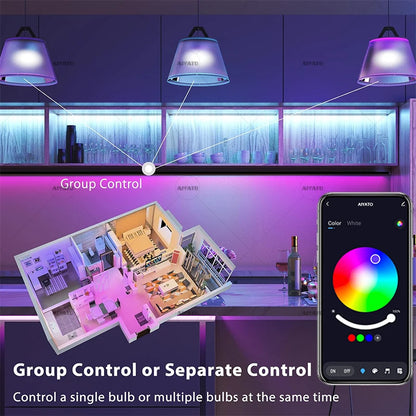 Ampoule LED Bluetooth Intelligente RGB 15W / 18W Compatible Smart Life