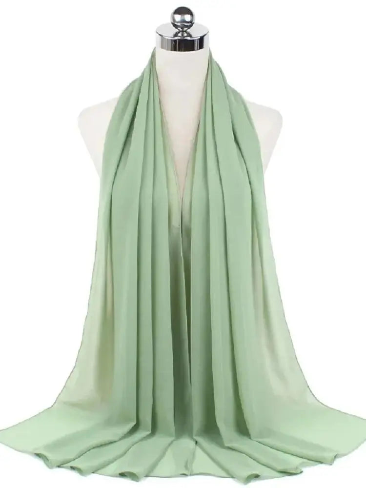 Foulard Mousseline Hijab uni pour Femme / Confort et Praticité