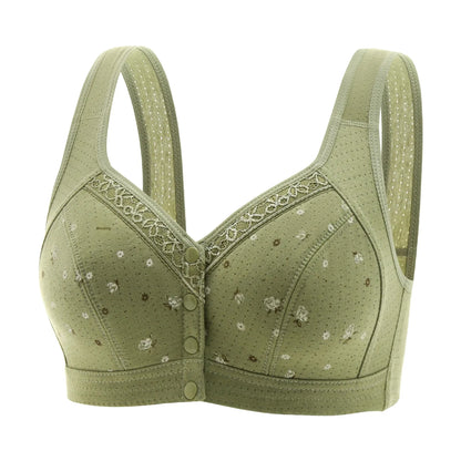 Soutien-Gorge Confort à Fermeture Frontale en Coton Doux