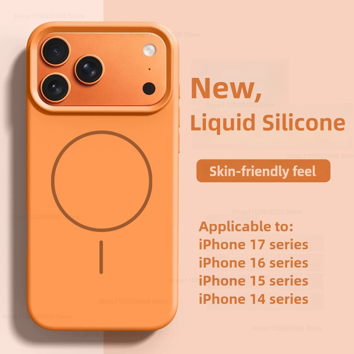 Coque Magnétique Originale en Silicone Liquide pour iPhone