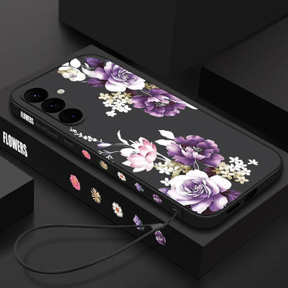 Coque Fleur de Pivoine Violette & Samsung Galaxy