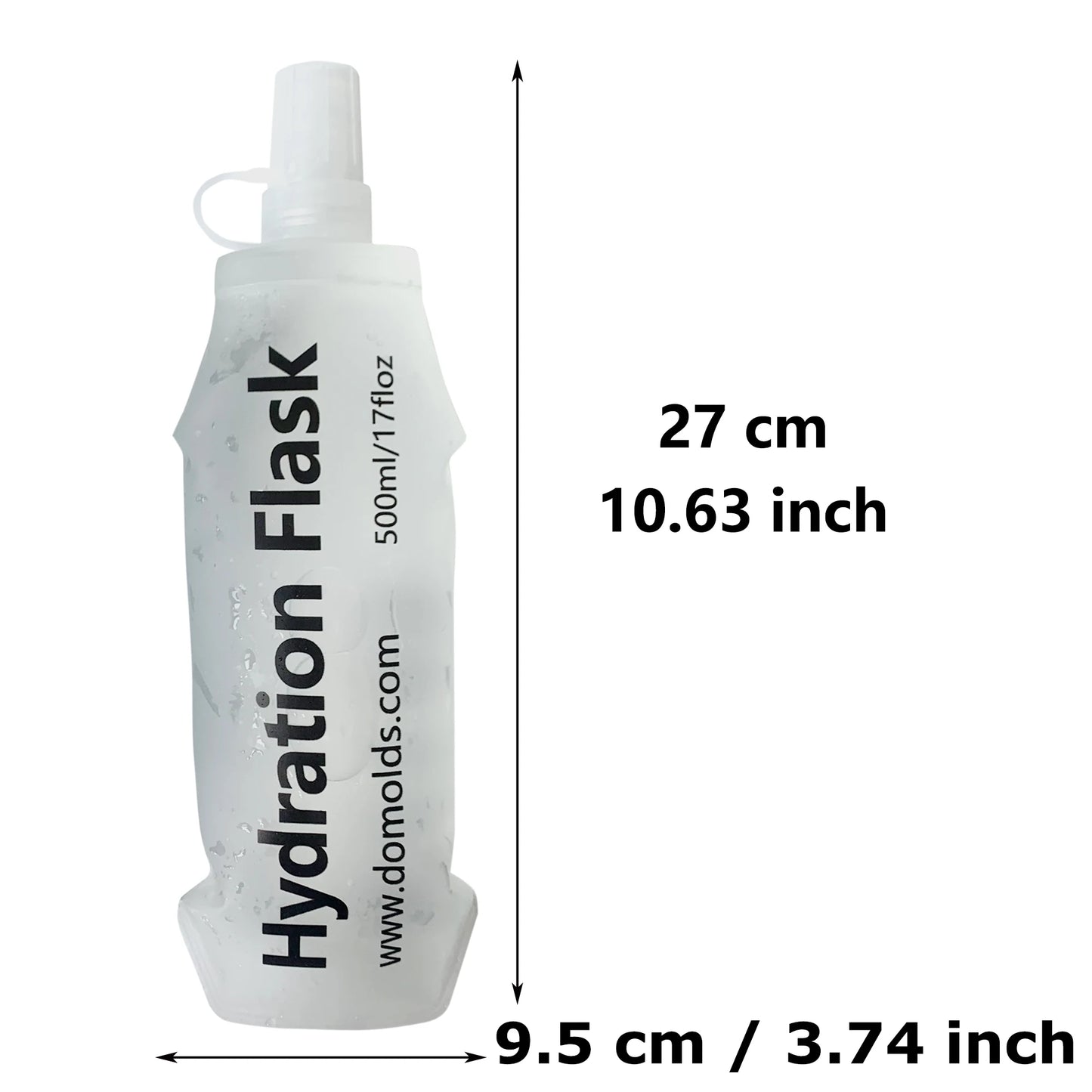 Gourde Pliable AXEN – 150 ml / 250 ml / 500 ml - TPU Souple & Ultra‑Légère
