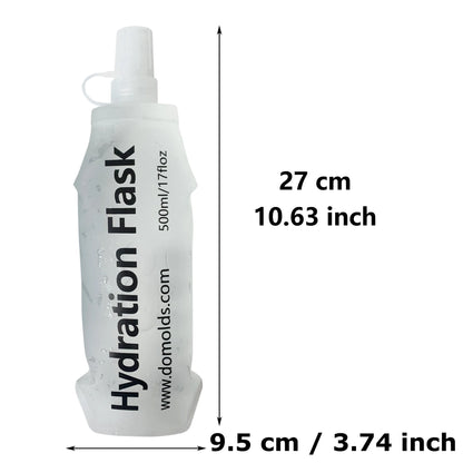 Gourde Pliable AXEN – 150 ml / 250 ml / 500 ml - TPU Souple & Ultra‑Légère