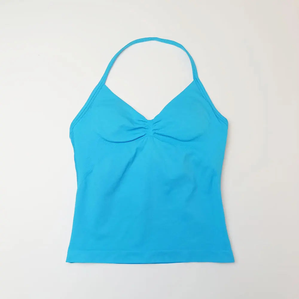 Débardeur de Sport Femme Sans Couture avec Soutien-Gorge Intégré