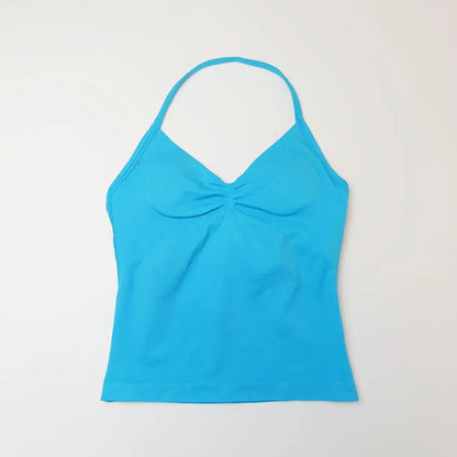 Débardeur de Sport Femme Sans Couture avec Soutien-Gorge Intégré