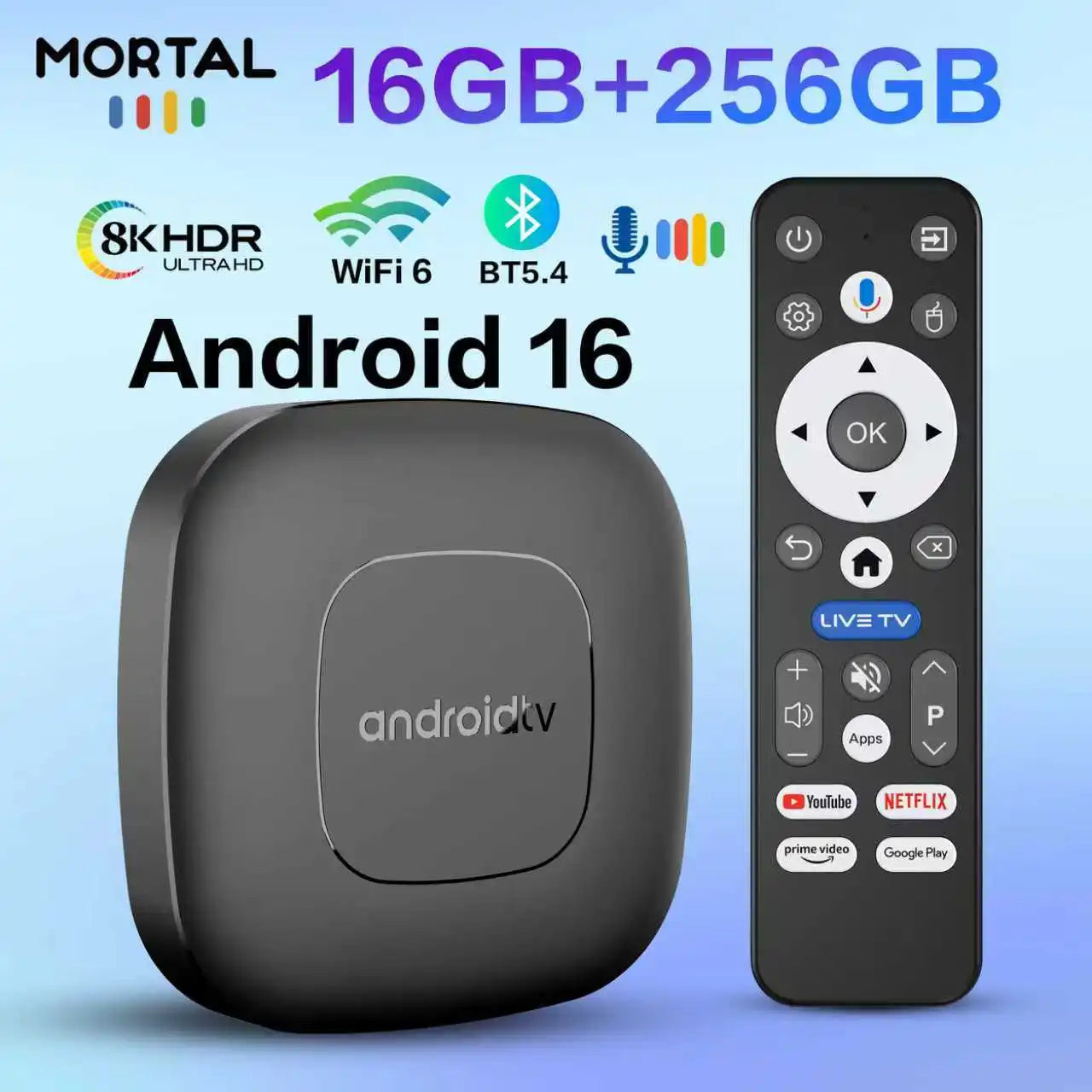 Boîtier Android TV 16 | 4K & Performance 8 Go/256 Go