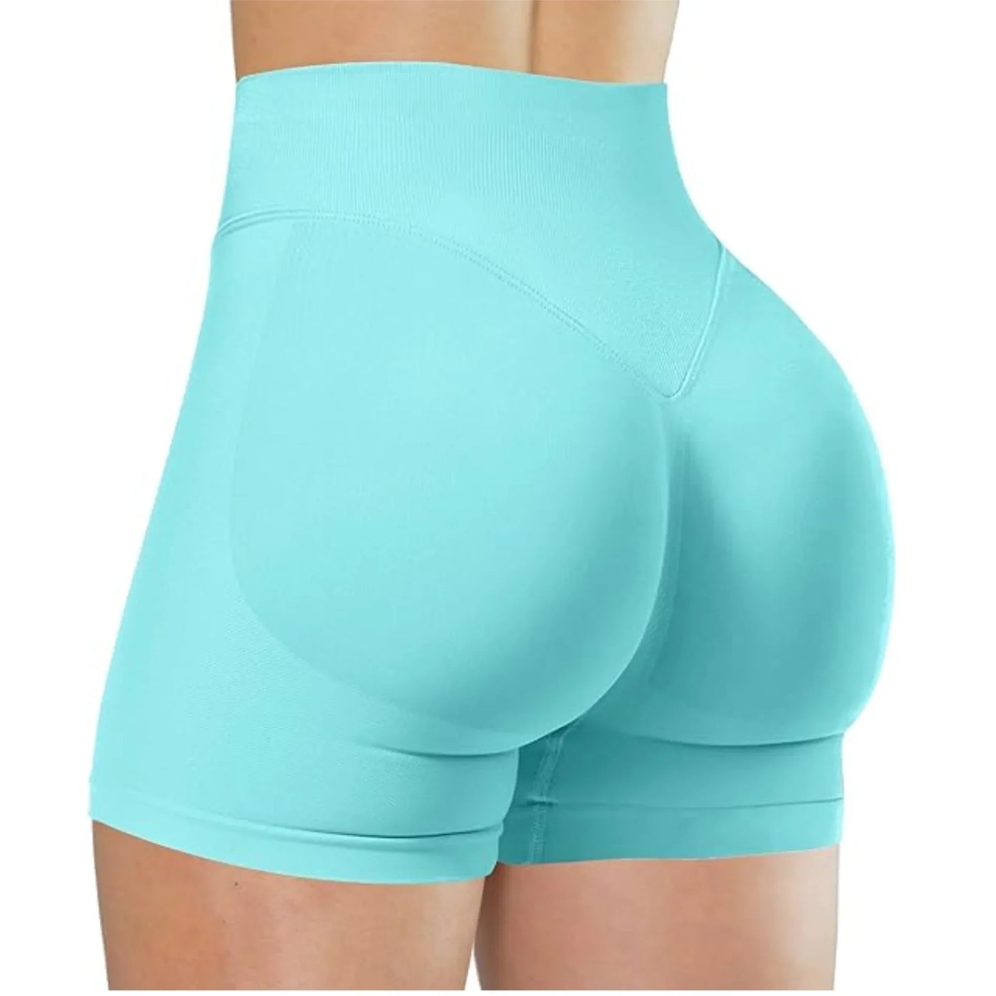 Short de Sport Femme Taille Haute Push-Up Sans Couture | Fitness