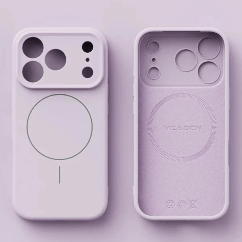 Coque Magnétique en Silicone Liquide Compatible MagSafe pour iPhone