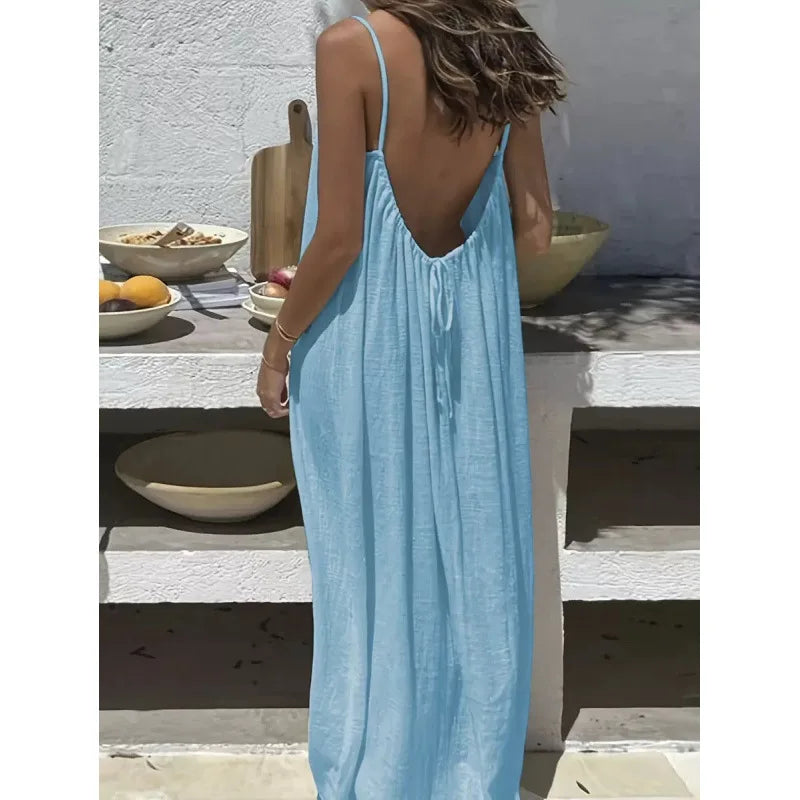 Robe Longue Sans Bretelles Femme