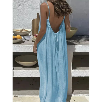 Robe Longue Sans Bretelles Femme