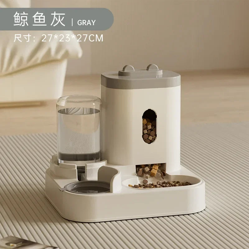 Gamelle Automatique avec Fontaine à Eau pour Chiens et Chats