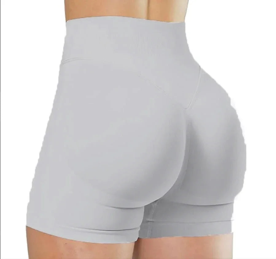 Short de Sport Femme Taille Haute Push-Up Sans Couture | Fitness