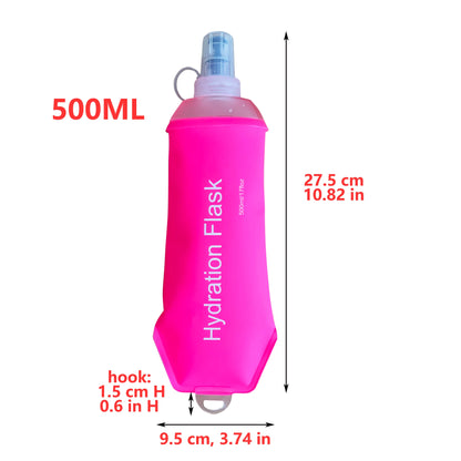 Gourde Pliable AXEN – 150 ml / 250 ml / 500 ml - TPU Souple & Ultra‑Légère