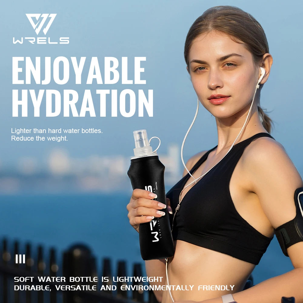 Gourde Pliable WRELS – TPU Ultraléger, Idéale Course