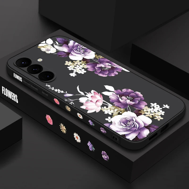 Coque Fleur de Pivoine Violette & Samsung Galaxy
