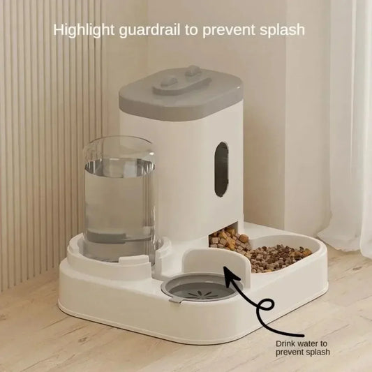 Gamelle Automatique avec Fontaine à Eau pour Chiens et Chats