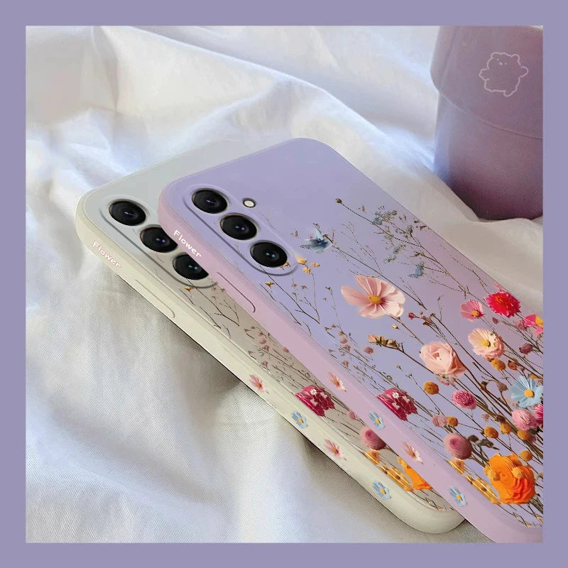 Coque en Silicone "Belle Rose" _ Protection & Samsung Galaxy
