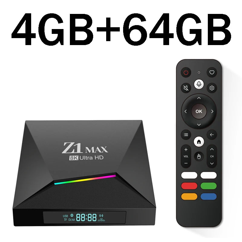Boîtier TV Z1 Max Android 15 & Performance Ultra HD