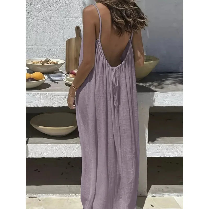 Robe Longue Sans Bretelles Femme