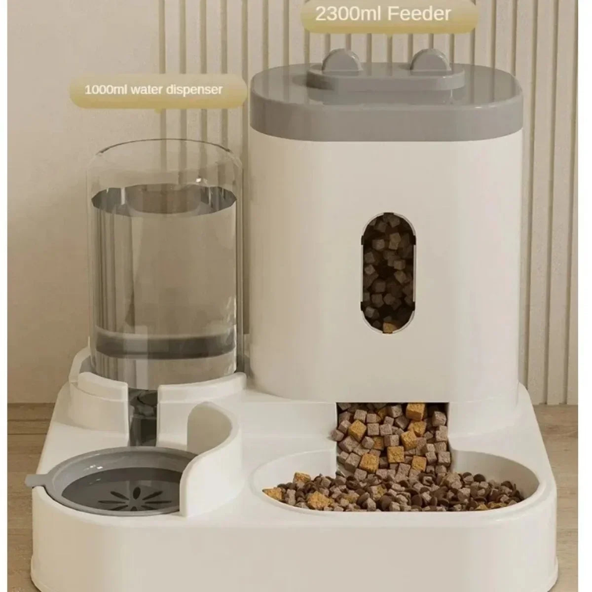 Gamelle Automatique avec Fontaine à Eau pour Chiens et Chats