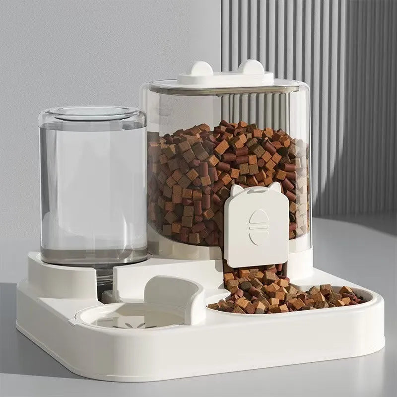 Gamelle Automatique avec Fontaine à Eau pour Chiens et Chats
