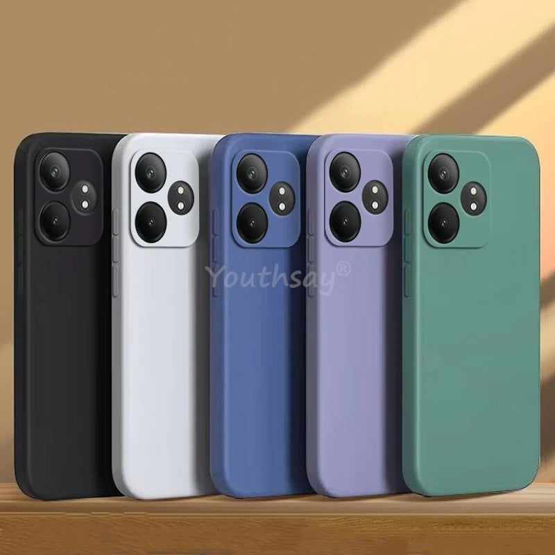 📱 Coque en Silicone Liquide TPU – Anti‑Chute pour Realme GT 6