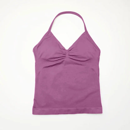 Débardeur de Sport Femme Sans Couture avec Soutien-Gorge Intégré