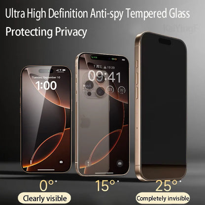 Verre Trempé Anti-Espion & confidentialité pour iPhone