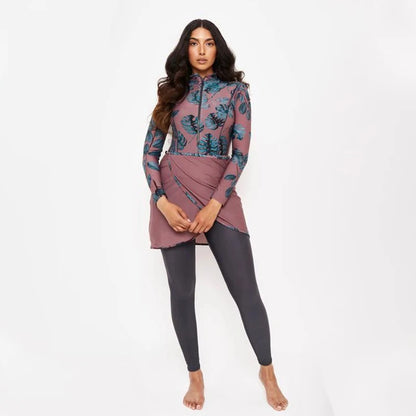Burkini Modeste 3 Pièces — Maillot de Bain Couverture Totale