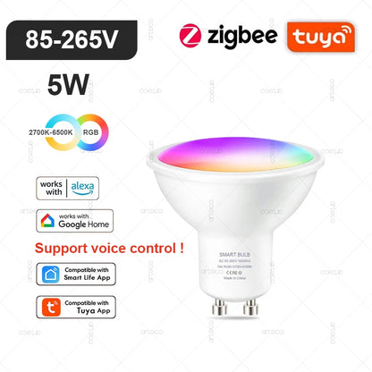 Ampoule LED Intelligente Wi-Fi & Bluetooth Compatible Alexa et Google