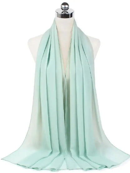 Foulard Mousseline Hijab uni pour Femme / Confort et Praticité