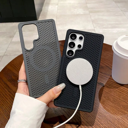 Coque Magnétique MagSafe Respirante pour Samsung Galaxy