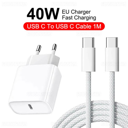 Chargeur Rapide USB-C 40 W Compatible iPhone
