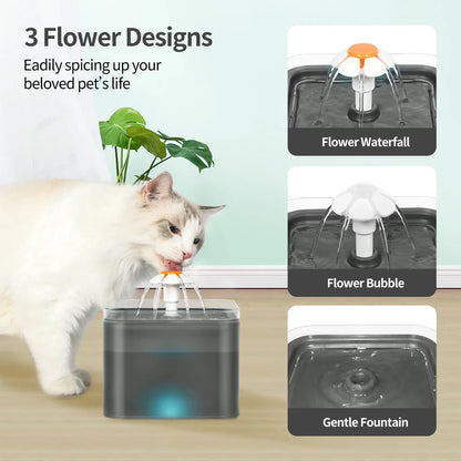 Fontaine à Eau Intelligente (2L) – Ultra-Silencieuse avec LED
